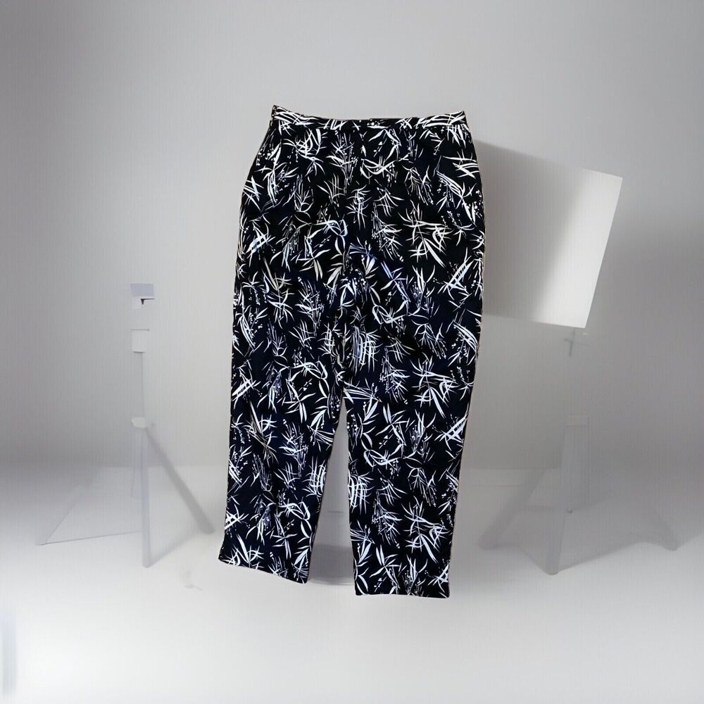Pendleton Women's Silk Crop Ankle‎ Pants Floral Size 8 - Picture 4 of 6